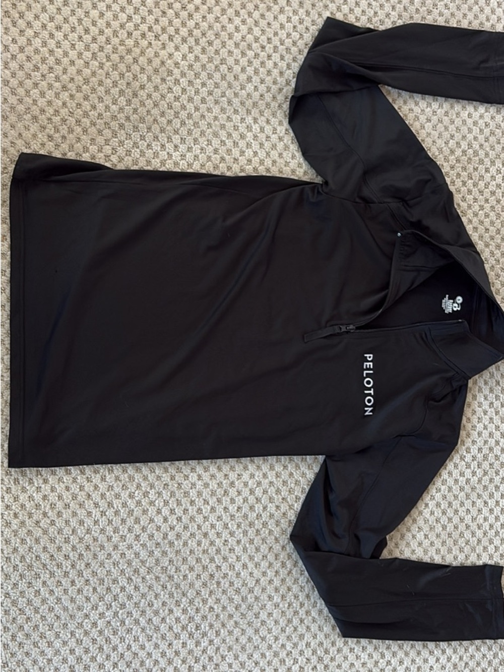 Peloton Black Zip-Up Athletic Jacket